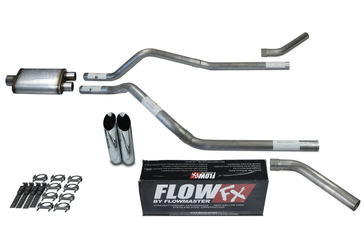 Flowmaster Dual Exhaust Kit with Slash Tip for GMC Jimmy 1992-1994