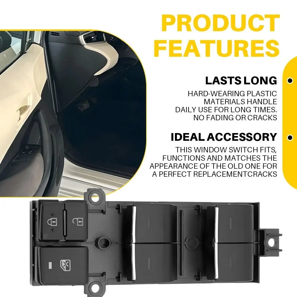 2020-2022 Toyota Corolla Sedan Driver Side Window Switch - ABS Material