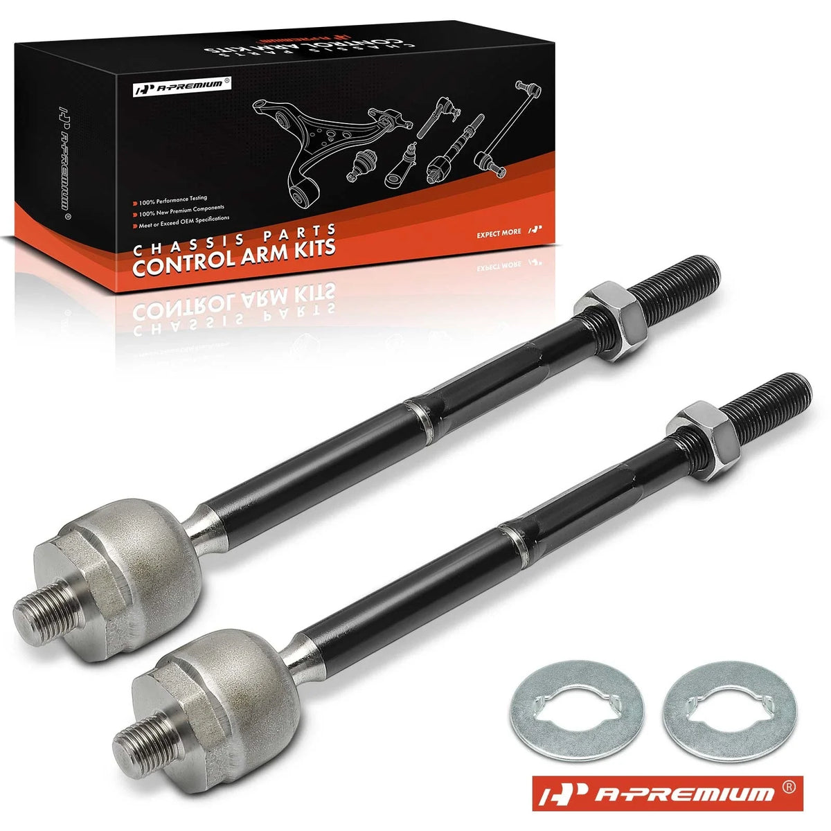 2X Front Inner Steering Tie Rod End for Chevy Trailblazer (2002–2009)
