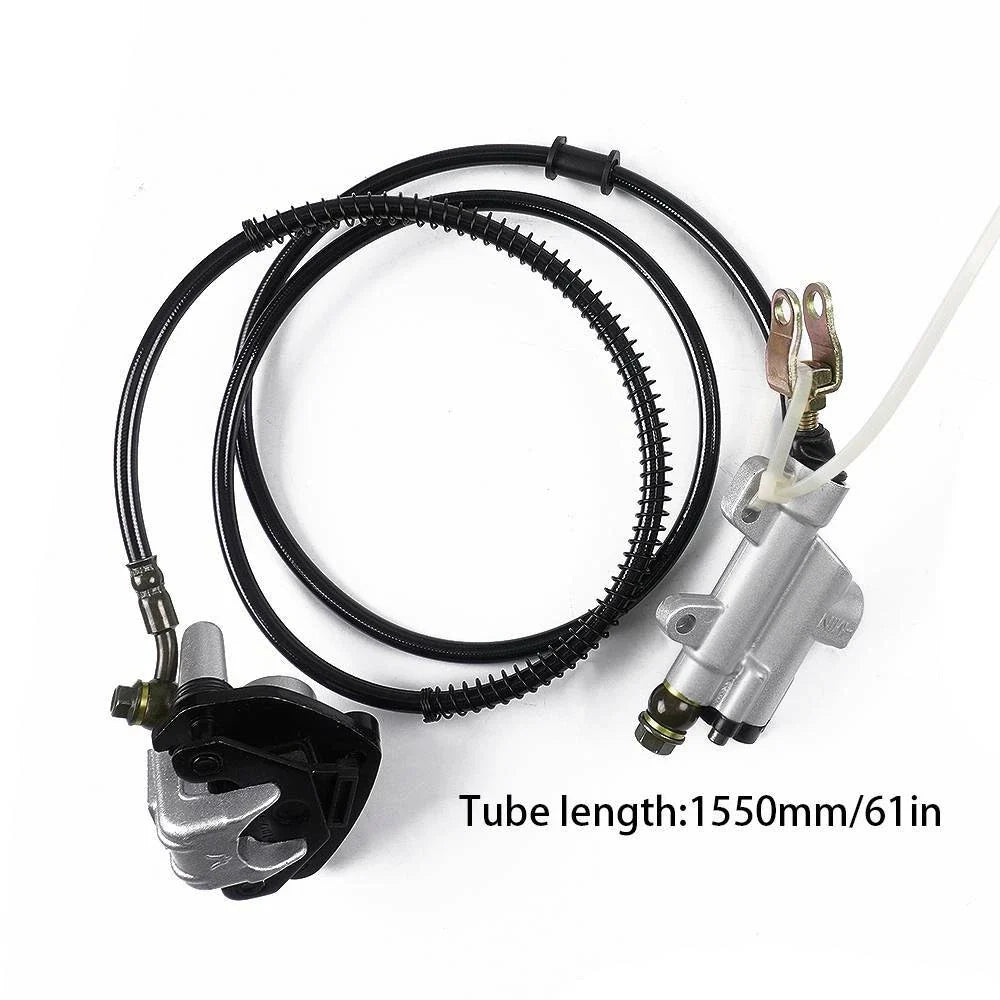 Motorcycle Hydraulic Rear Brake Caliper Kit w/ Master Cylinder