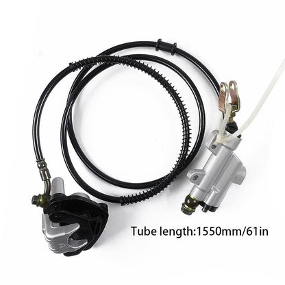 Motorcycle Hydraulic Rear Brake Caliper Kit w/ Master Cylinder