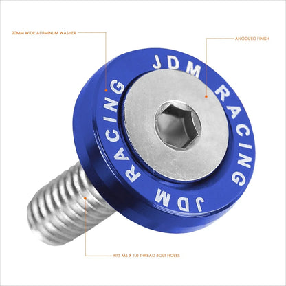 Aluminum Fender Washers M6 X 1.0 - 20Pcs for Universal Fit