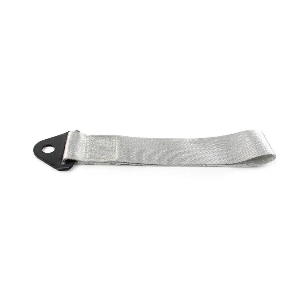 Gray Tow Strap Belt Rope for Car Bumper - Front/Rear Universal Fit