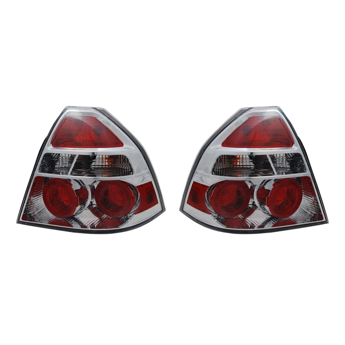 Set of 2 TYC Tail Light Lamp Assembly for Chevrolet Aveo Sedan (2009–2011)