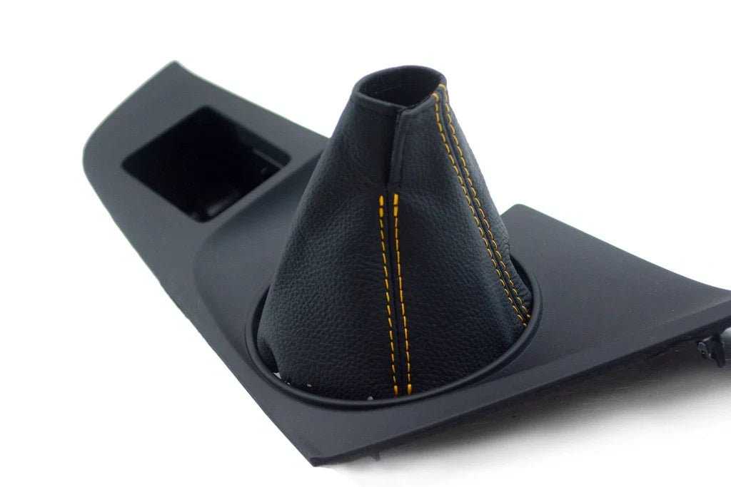 Manual Shift Boot for Toyota Supra (1993–1998) Yellow Stitch PVC Leather