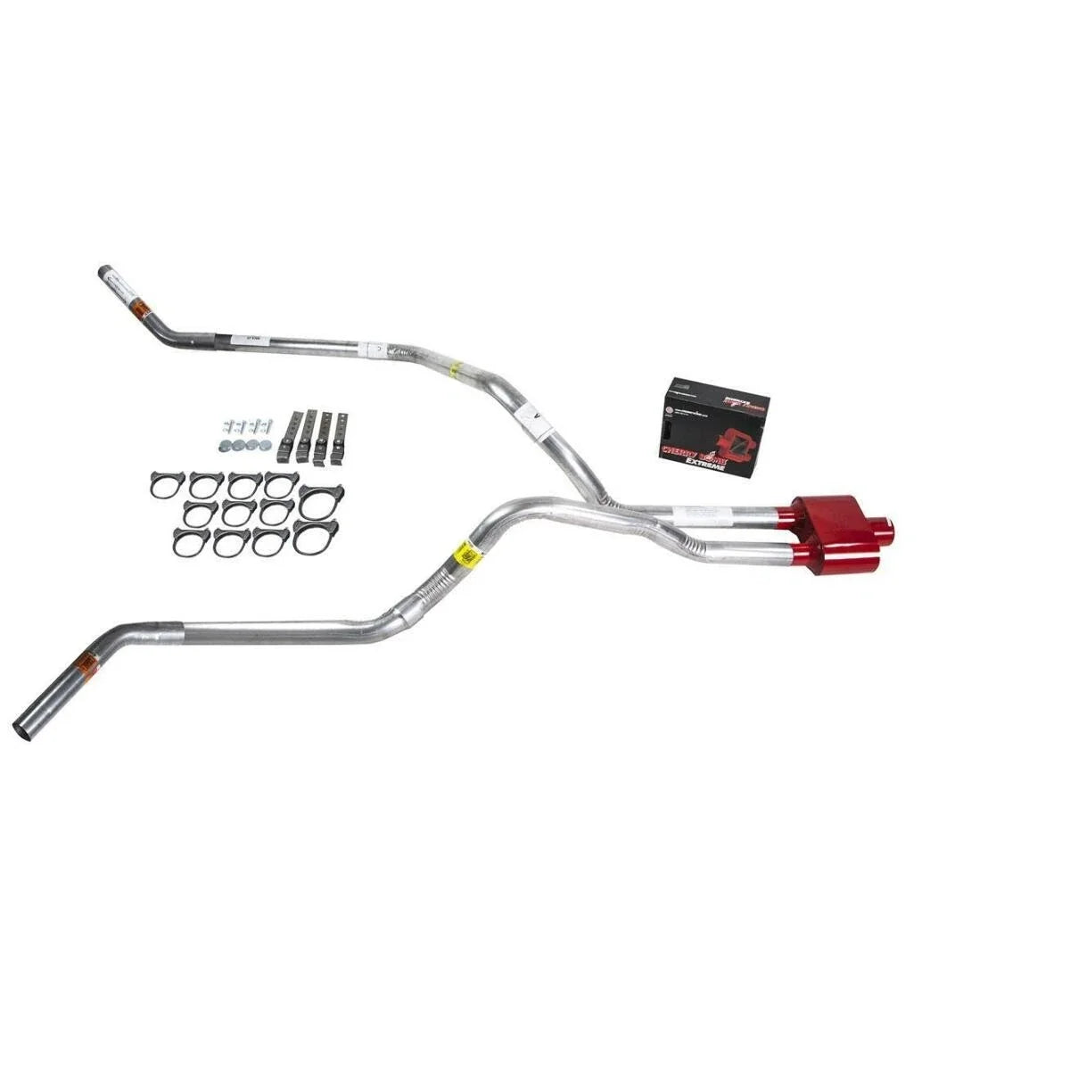 Dual Exhaust 2.5" Pipe for F150 (2007–2013) - Cherry Bomb Extreme, Corner Exit
