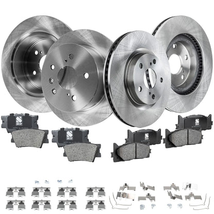 Disc Brake Rotor and Pad Set for Toyota Avalon, Camry, Lexus ES350