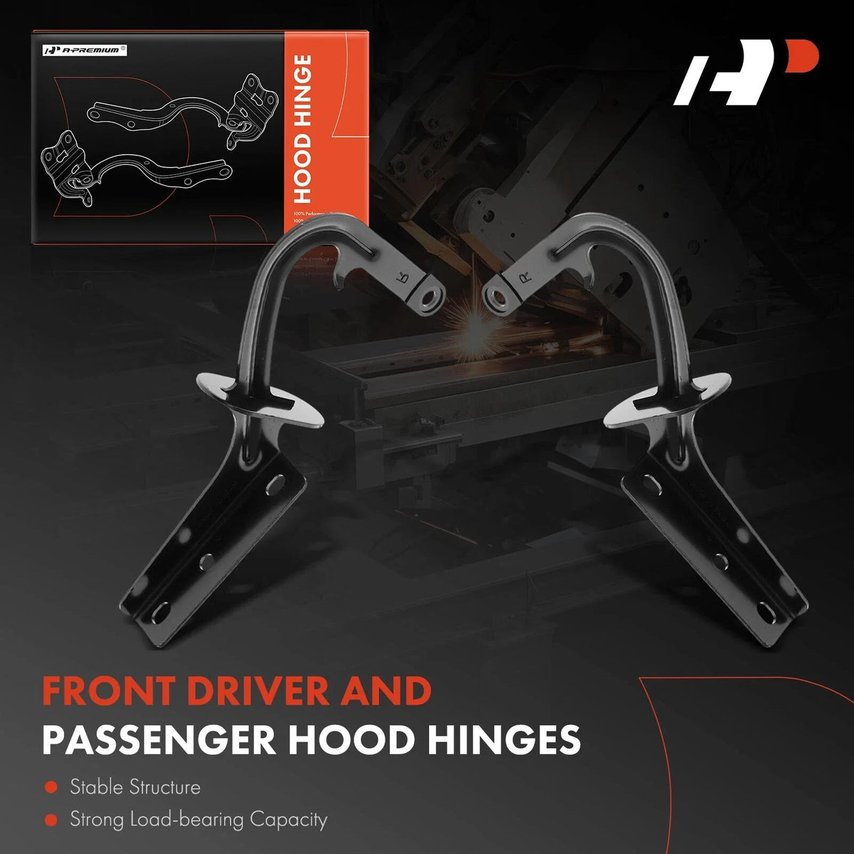 Hood Hinges - 2 Pack for Nissan Pathfinder D21 (1986-1995)