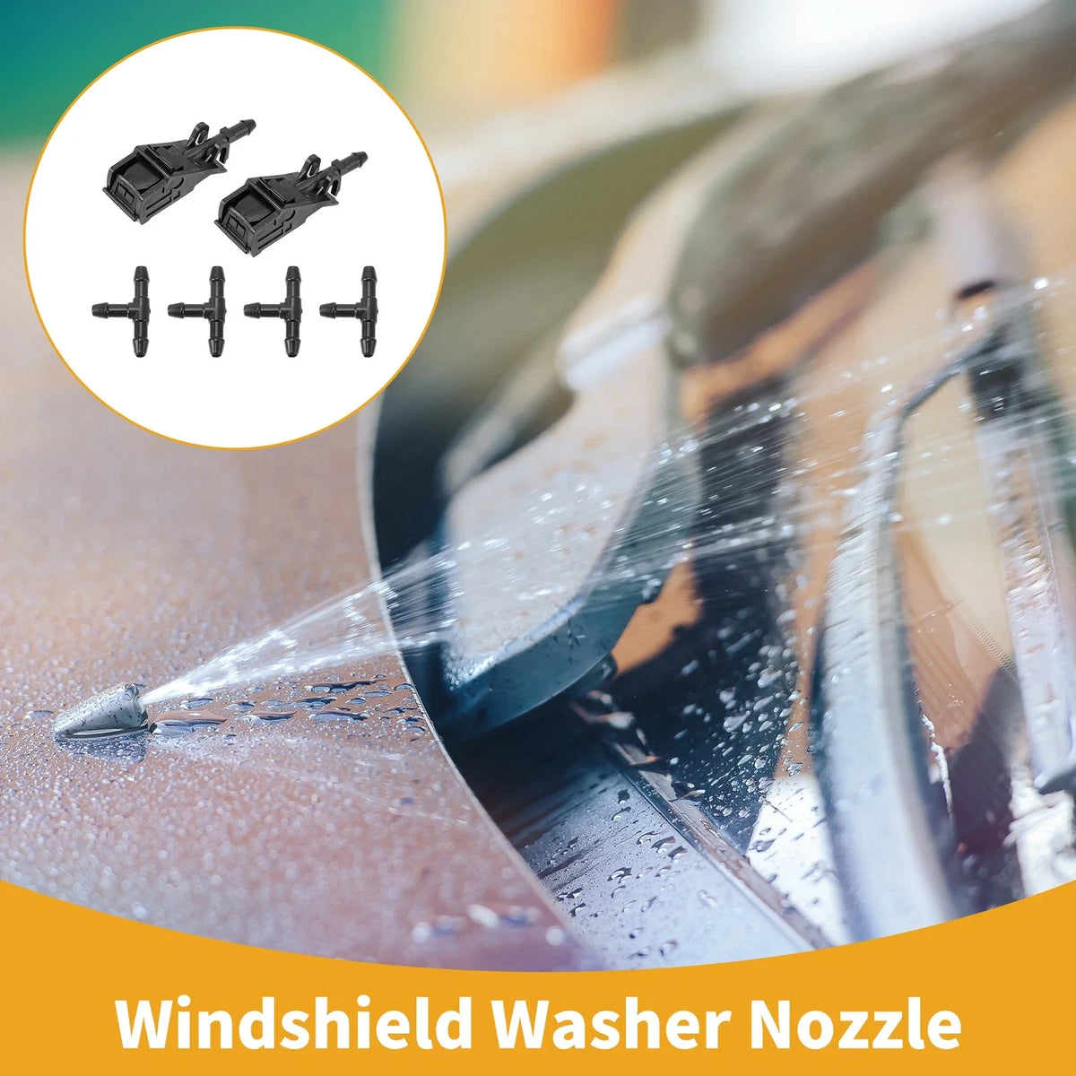 Windshield Washer Nozzle Kit for Volkswagen Polo Hatchback (1994–2002) No. 6E0955985A