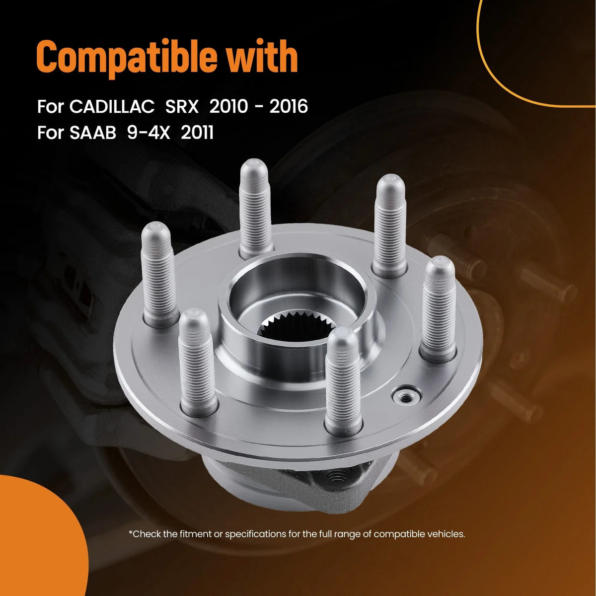 Wheel Hub Assembly Front Rear for Cadillac SRX 2010-2016 H513289