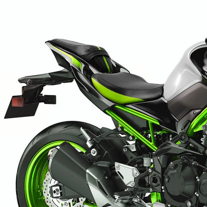 Driver & Passenger Seats for Kawasaki Z900 (2017–2023) - Black Green