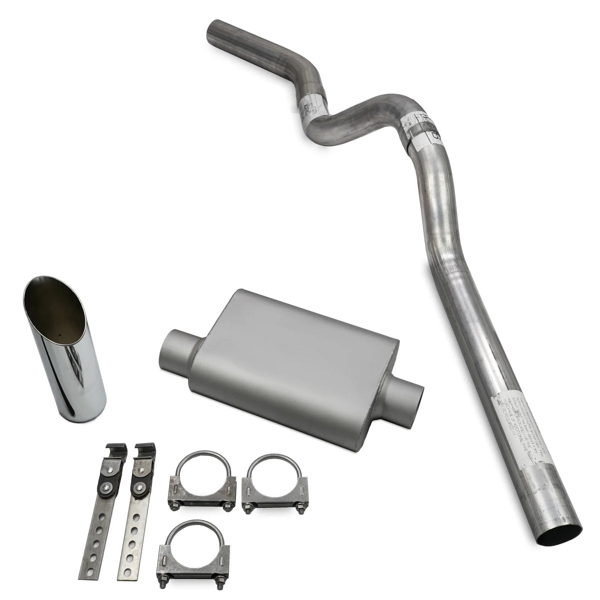 3" Exhaust System for GMC Yukon XL 2000-2006, C Exit, 2 Chamber SW Tip