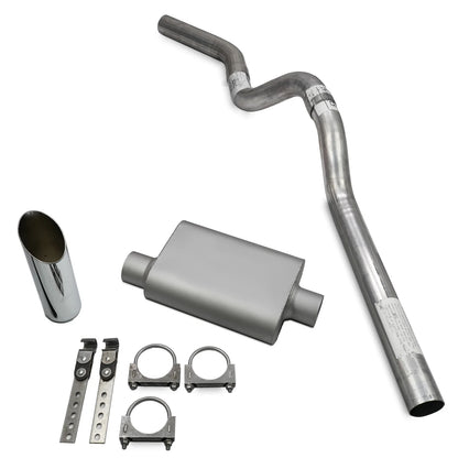 3" Exhaust System for GMC Yukon XL 2000-2006, C Exit, 2 Chamber SW Tip