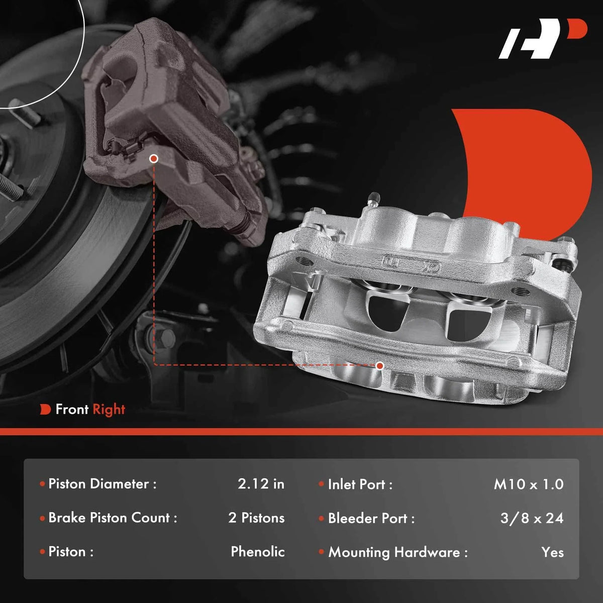Front Right Disc Brake Caliper for Ford F-150 (2012 to 2020)