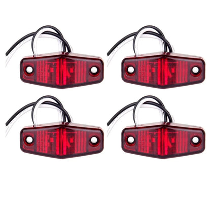 Set of 4 LED Side Marker Lights for Universal Surface Mount