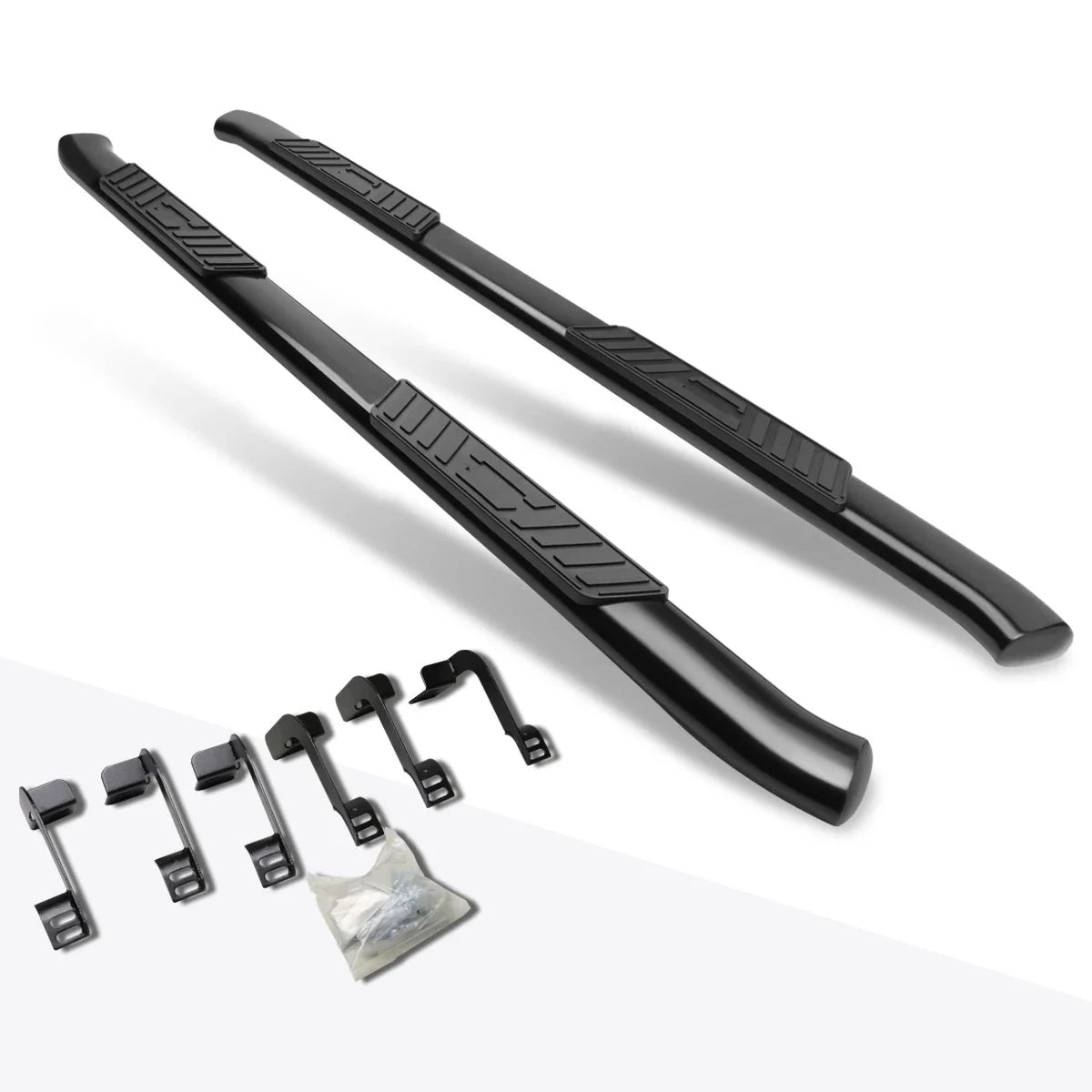 5" Curved Oval Nerf Bars for Dodge Ram Crew (2009–2020)