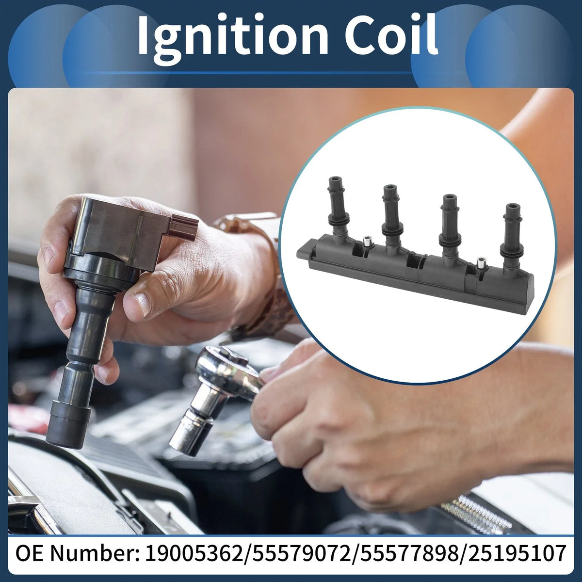 Ignition Coil Pack No.19005362 for Buick Encore (2013–2021) 1.4L