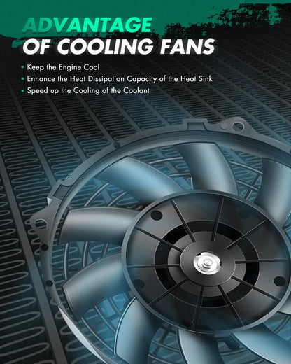 Radiator Cooling Fan Assembly for Versa (2012–2019)