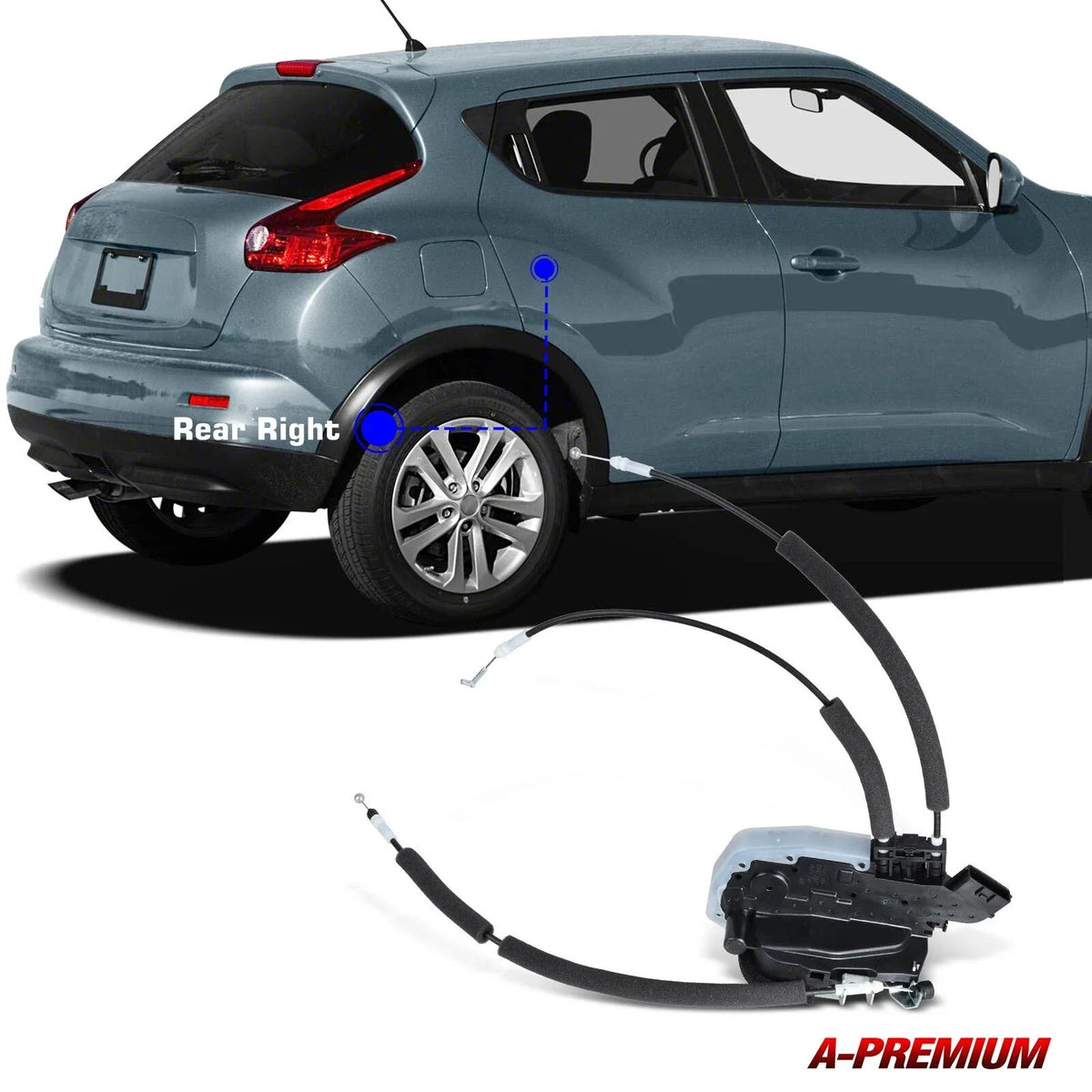 Rear Door Lock Actuator Pair for Juke (2011-2017) - 2 Units