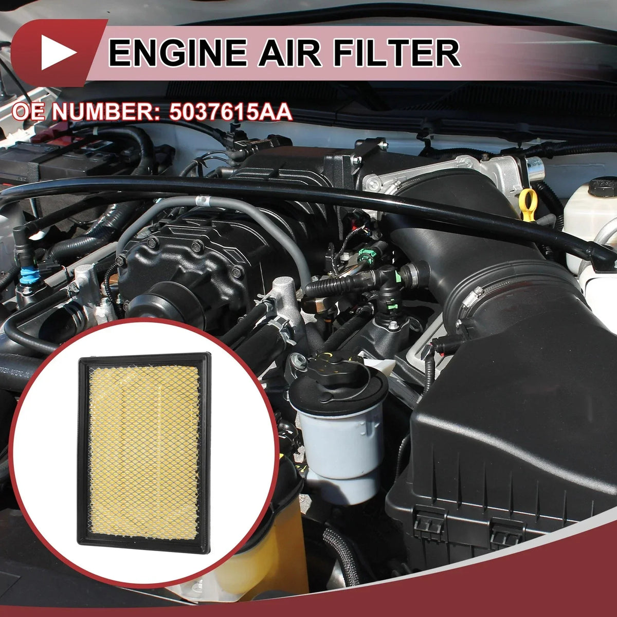 Engine Air Filter for Dodge Challenger (2008-2010) 5.7L 6.1L - 1 Filter