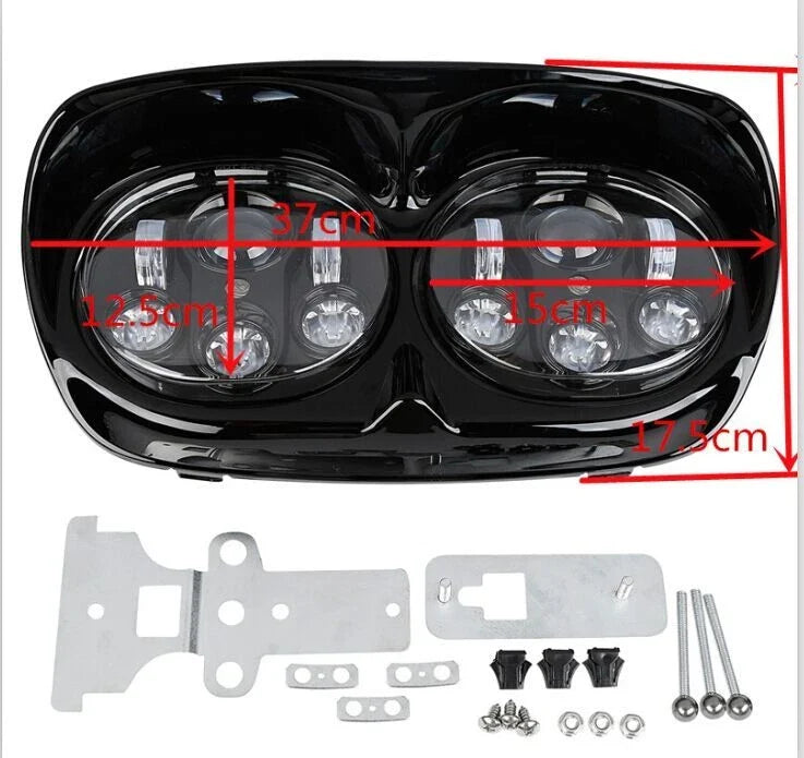 Inner Outer Fairings with LED Headlight for Harley Road Glide 1998-2013