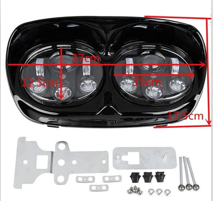 Inner Outer Fairings with LED Headlight for Harley Road Glide 1998-2013