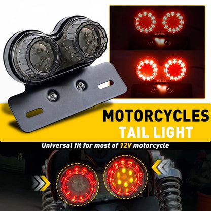 Integrated LED Tail Light with Turn Signal for Motorcycles