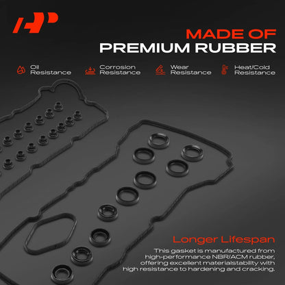 3.5L Engine Valve Cover Gasket Set for Ford Expedition Lincoln 2015-2017