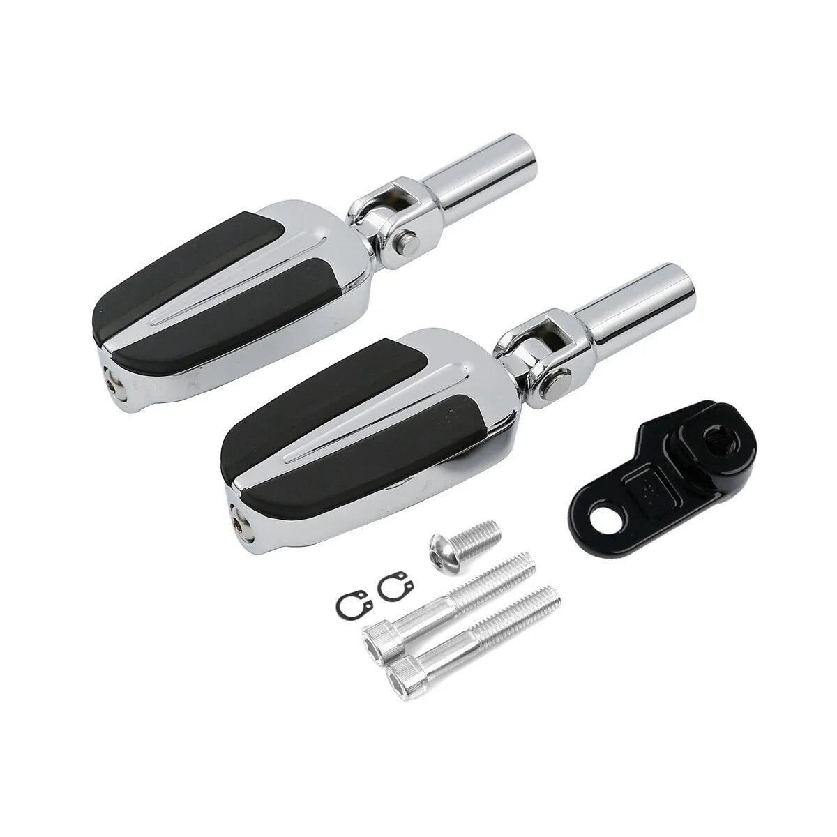 Chrome Footpeg Pedals for Harley Softail Slim (2012 to 2017)