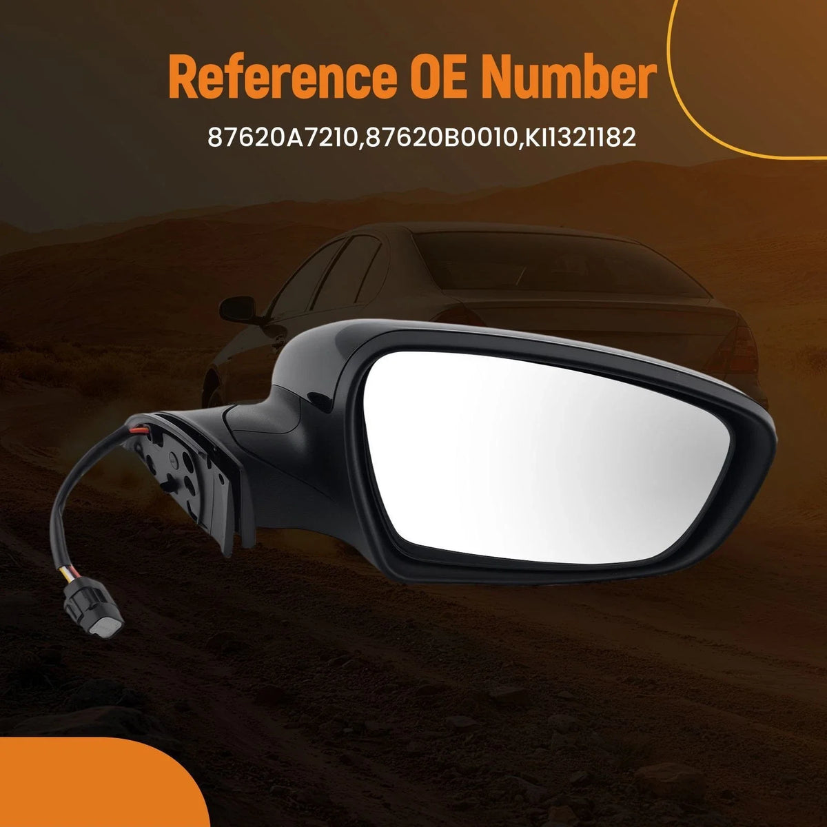 Heated Passenger Mirror for Kia Forte EX/LX (2014–2016) 87620A7210 KI1321182