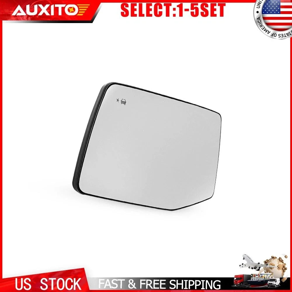 Left Driver Side Heated BSM Mirror Glass for Chevy Silverado 1500 (2019–2025)