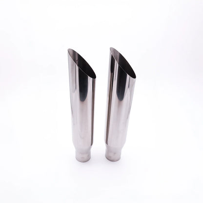 Slash Tip Dual Mufflers 2.5" for Ford Crown Victoria (2004–2011)