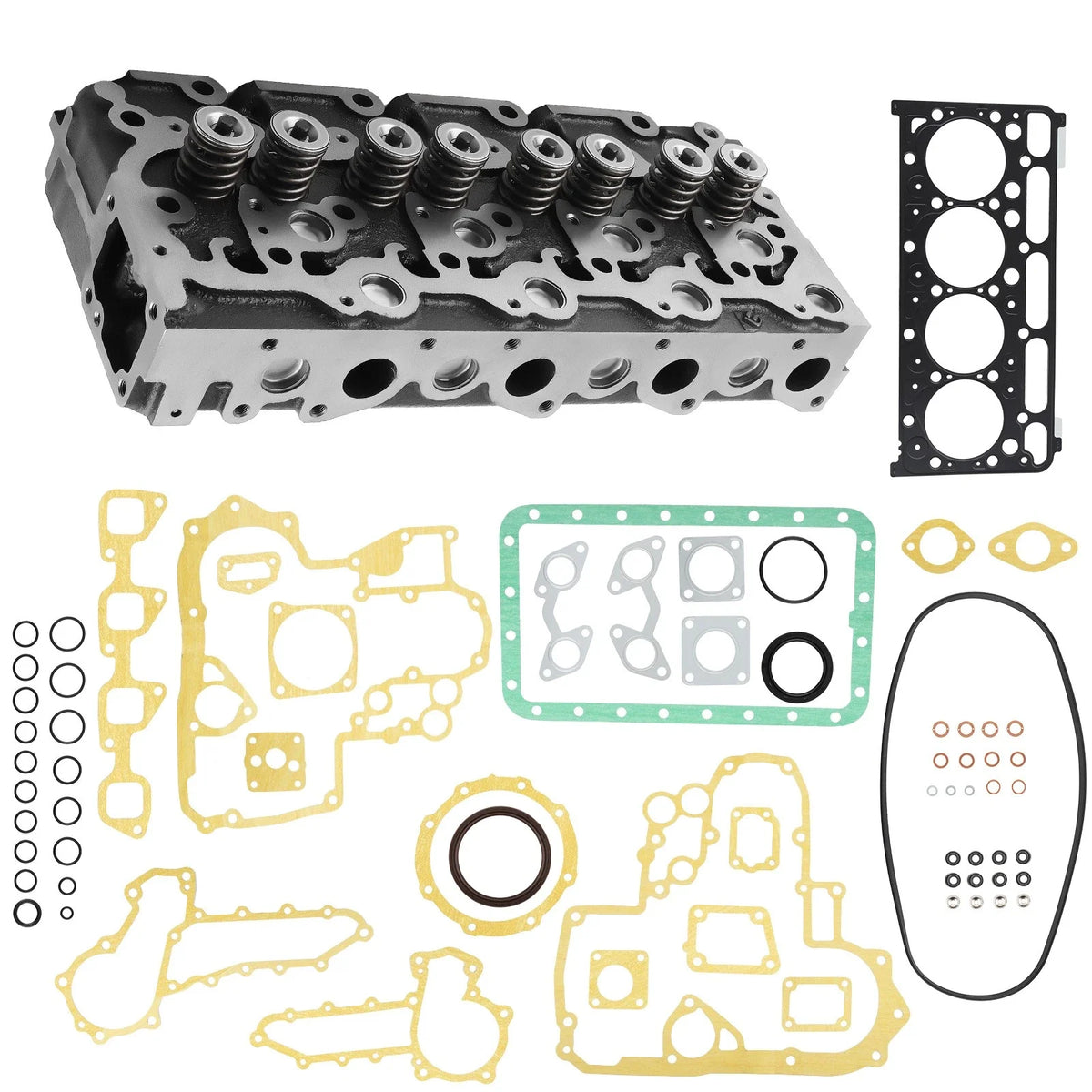 Complete Cylinder Head & Gasket Kit for Bobcat 753 763 773 (V2203)