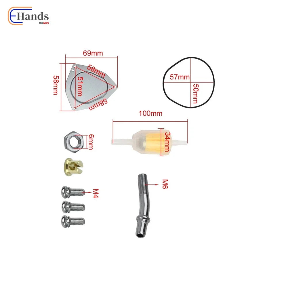 Nut Cover Screw Guide for Throttle Cable - Polaris Yamaha Kawasaki Suzuki