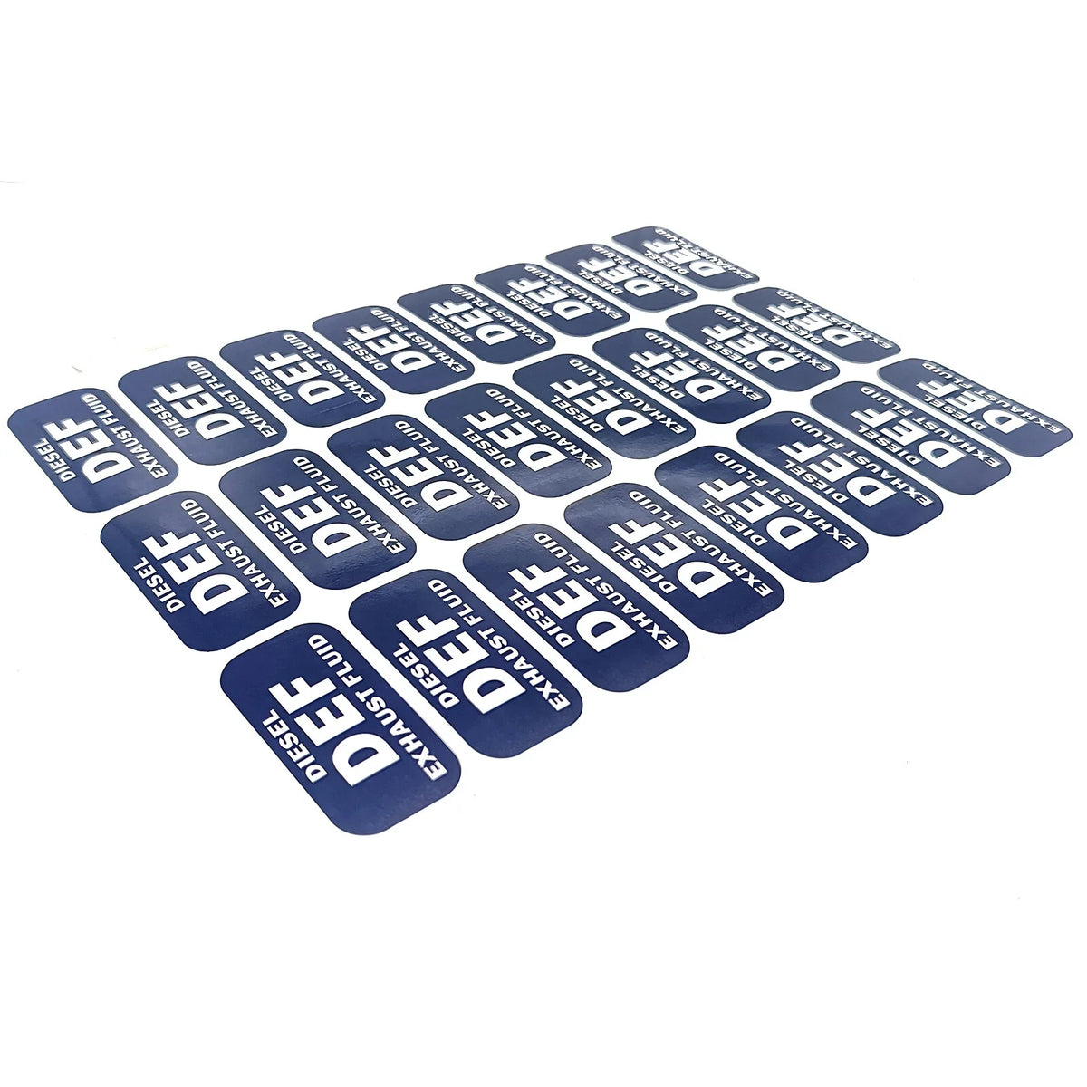 Turbo Vehicles 1"x2" Diesel DEF Exhaust Fluid Vinyl Decals