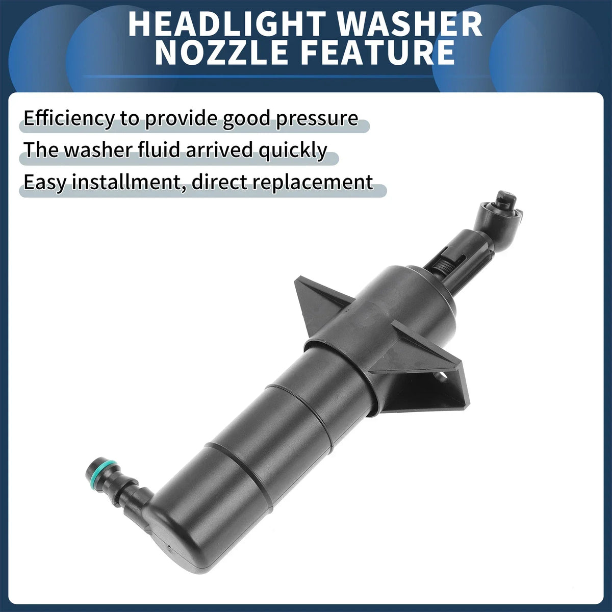 Left Side Headlight Washer Nozzle for Mercedes-Benz GLK350 (2009-2015)