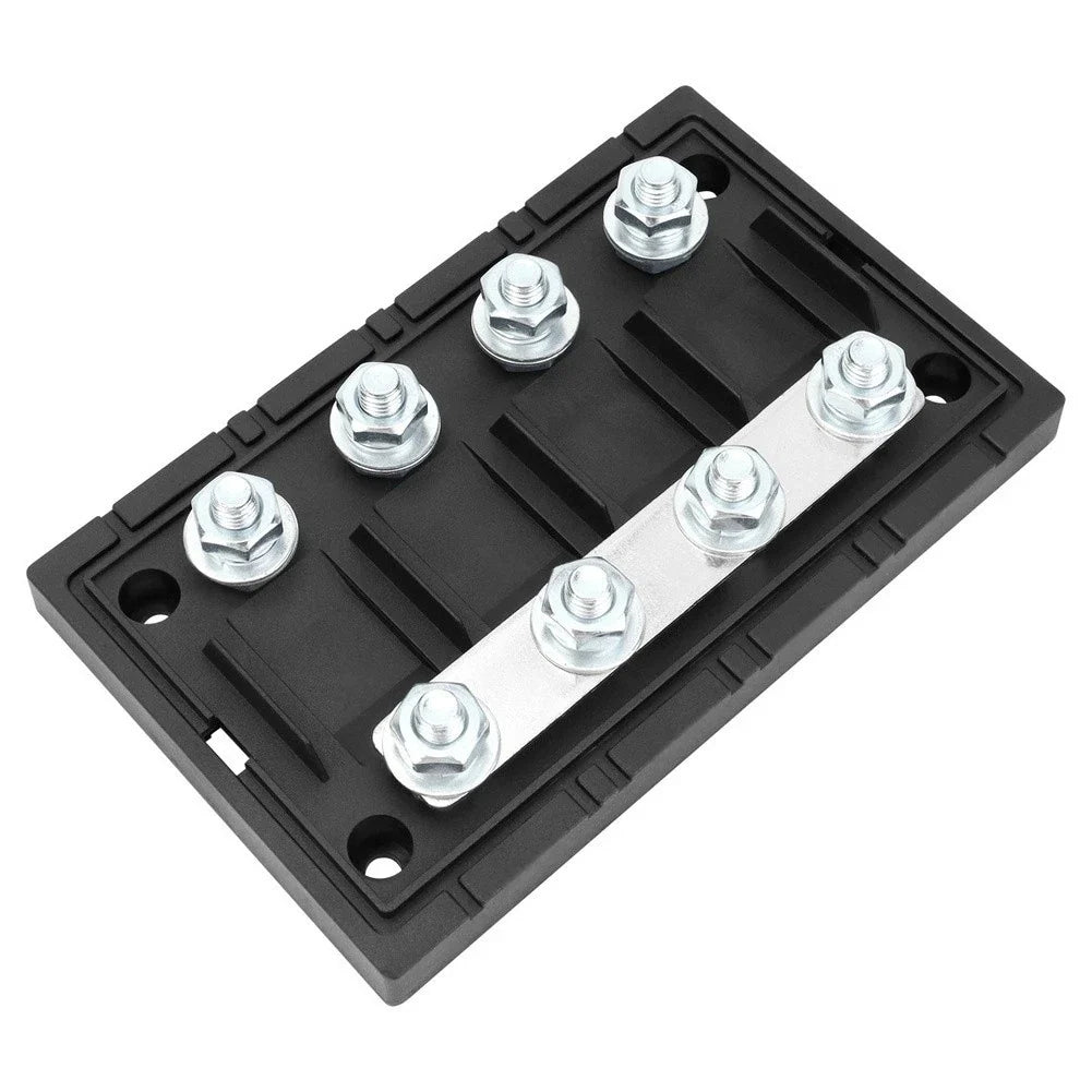 4 Way Fuse Block with Copper Bus Bar for Car Truck Marine