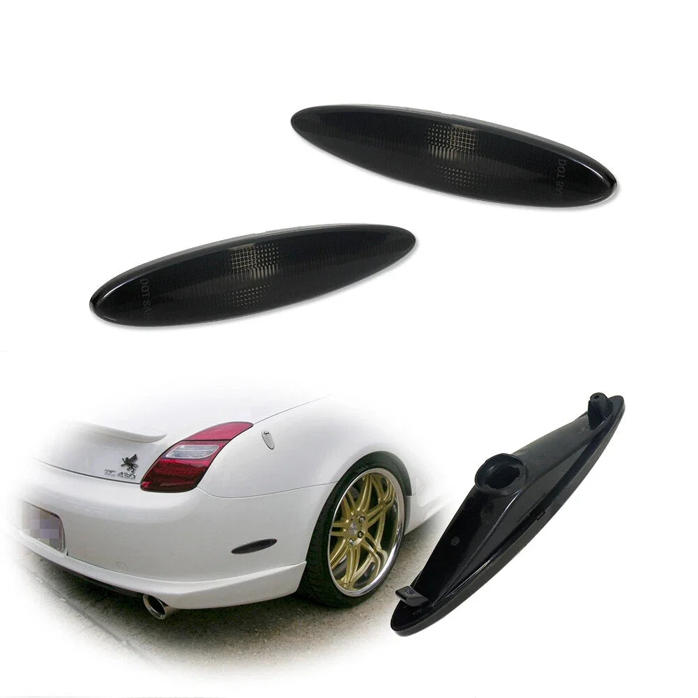 2X Smoked Black Side Marker Lights for Lexus SC430 (2002–2010)