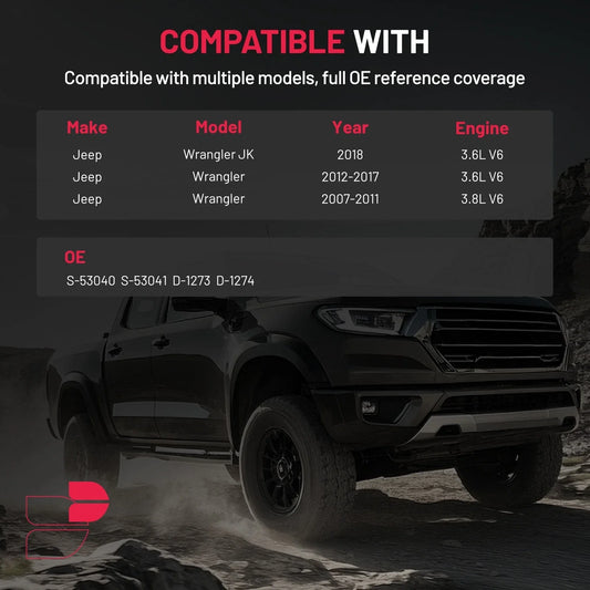 Complete Drilled Slotted Rotors & Ceramic Pads for Jeep Wrangler JK (2007–2018)