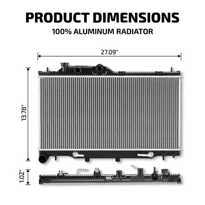 Radiator Aluminum for Subaru Outback 3.6L 2015-2019 13460