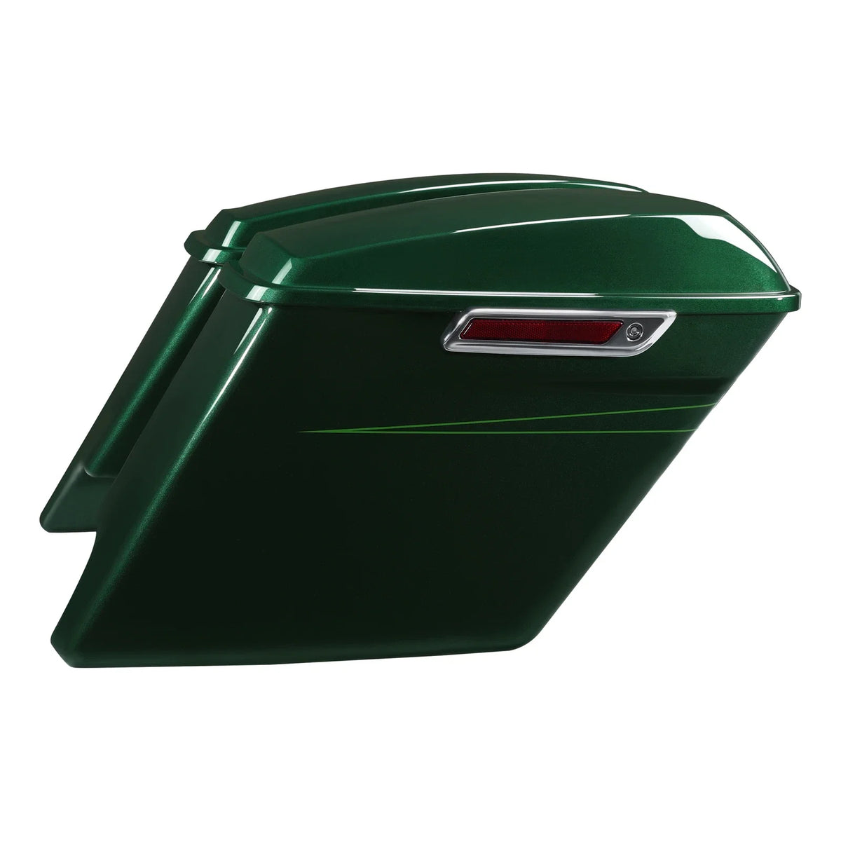 5" Stretched Hard Saddlebags for Harley Street Glide (2014–2025) Deep Jade Pearl