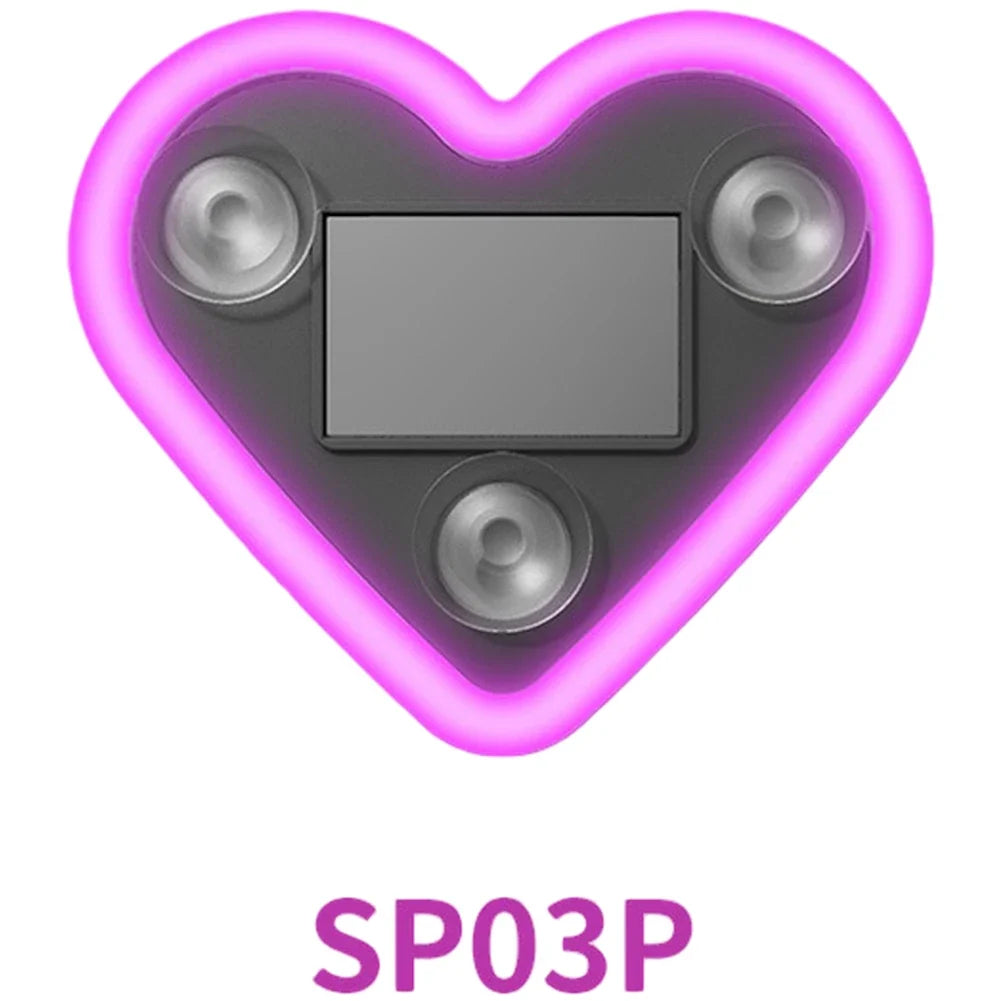 Solar LED Ambient Light for Car Window (Heart Shape)