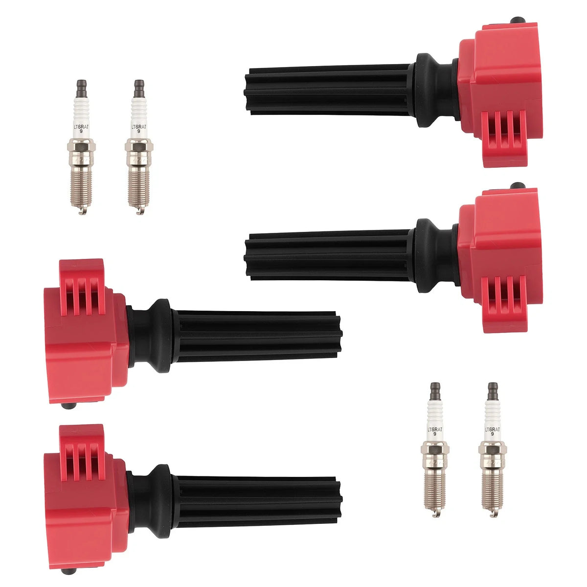 4 Ignition Coils + Iridium Spark Plugs for 2014-2019 Ford Explorer