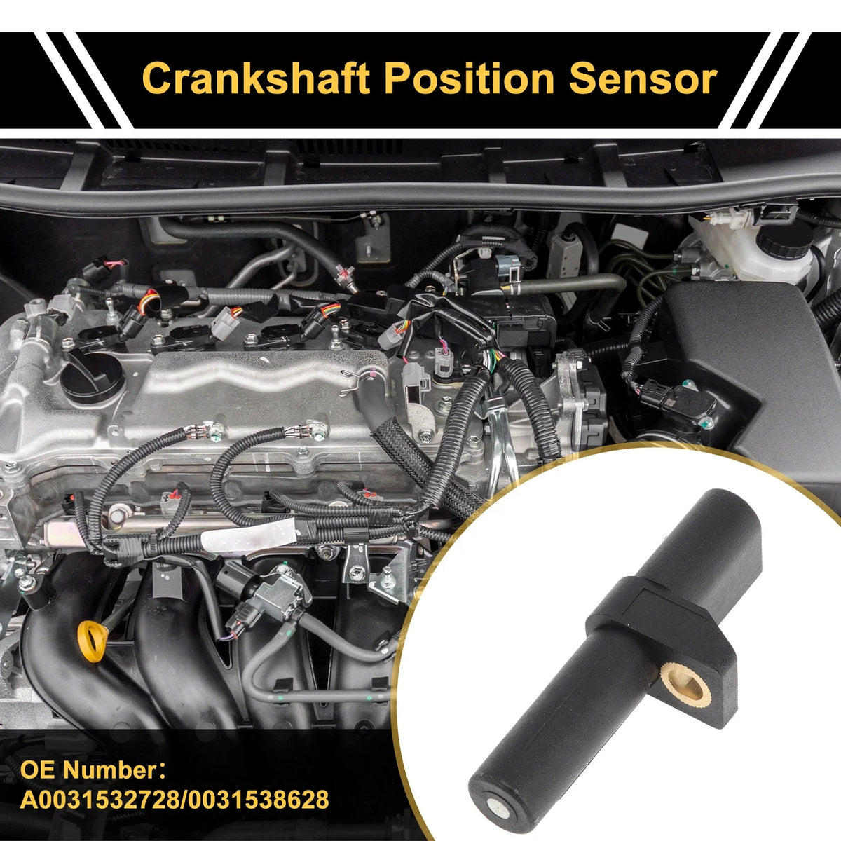 Crankshaft Position Sensor A0031532728 for Mercedes-Benz W212 E220 CDI (2009–2015)
