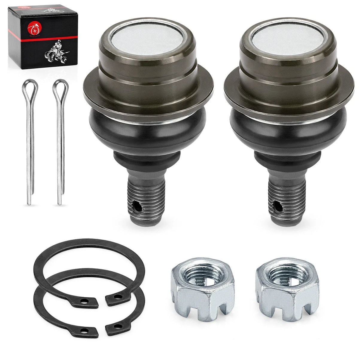 2 Front Upper A-Arm Ball Joints for Suzuki Ozark 250 (2002–2008)