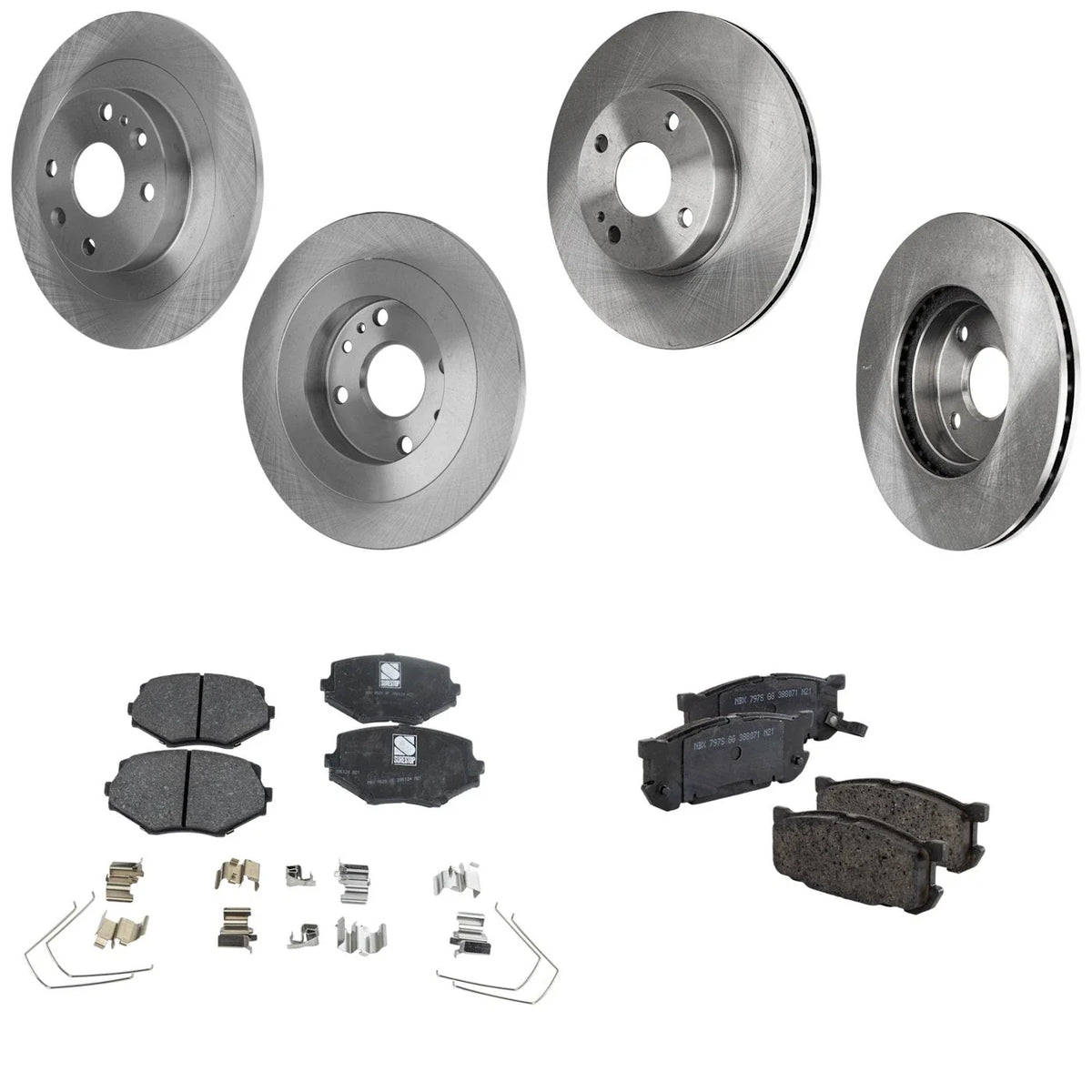Disc Brake Rotors with Pads for Mazda Miata (2001–2002)