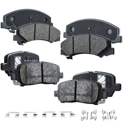 Front and Rear Brake Pad Set for 2011-2013 Chevrolet Impala