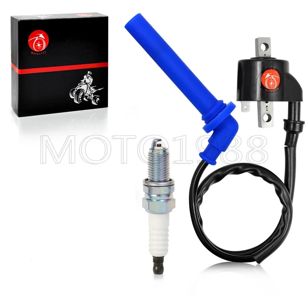 Ignition Coil and Spark Plug for Polaris ATV Predator 500 2003-2007