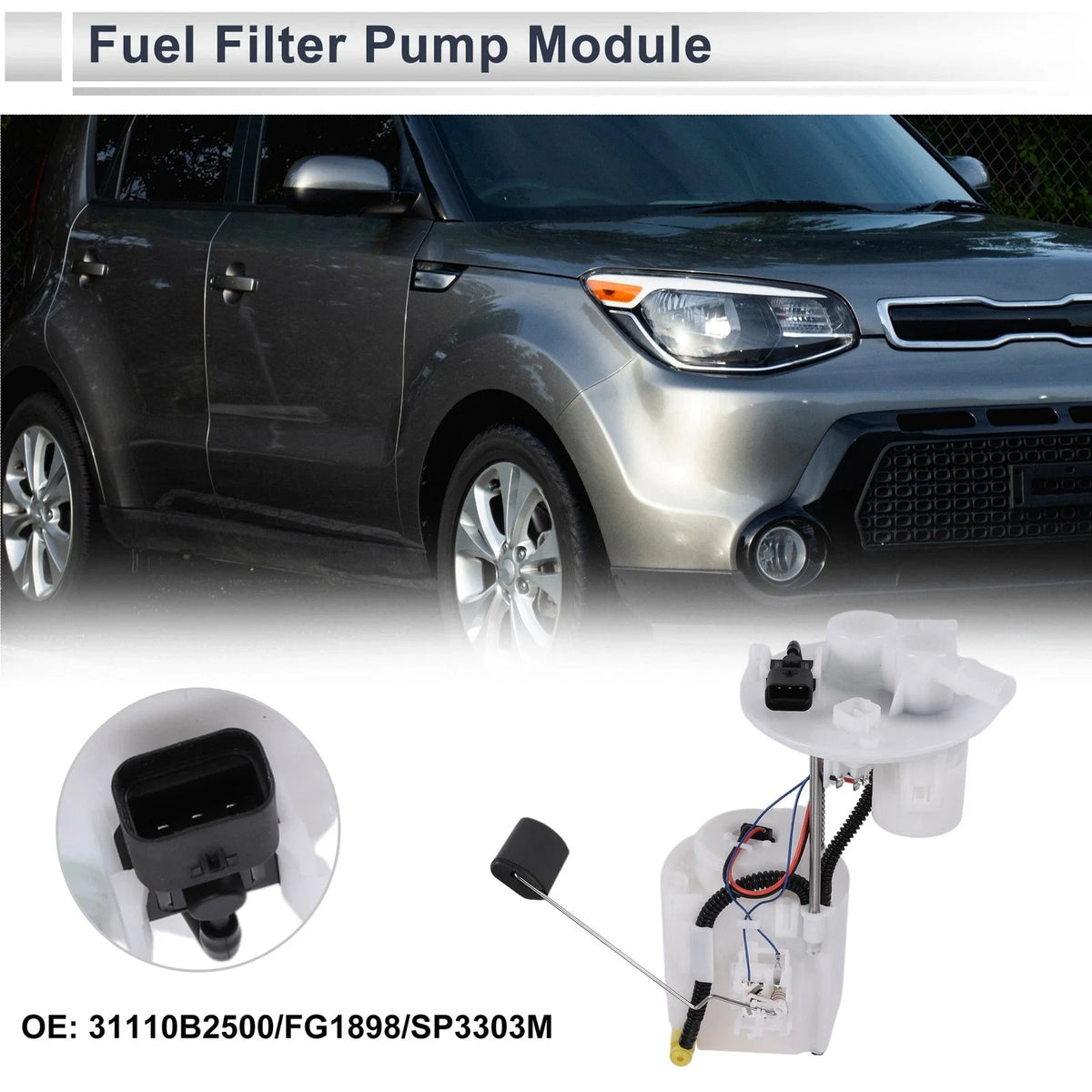 Fuel Pump Assembly for Kia Soul (2014–2015) L4 1.6L 2.0L No. 31110B2500
