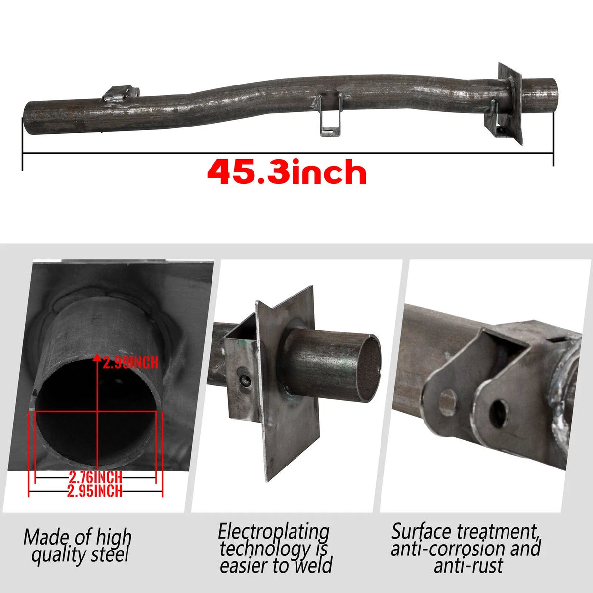 Rear Tank Support Bar Crossmember for Chevy Silverado/GMC Sierra 1500/2500 (1999–2010)